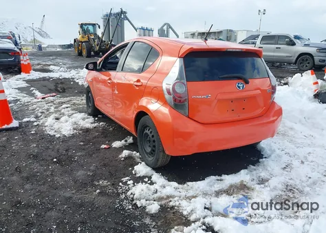 2012 Toyota Prius C Two z USA, uszkodzony, nr VIN JTDKDTB3XC1019868